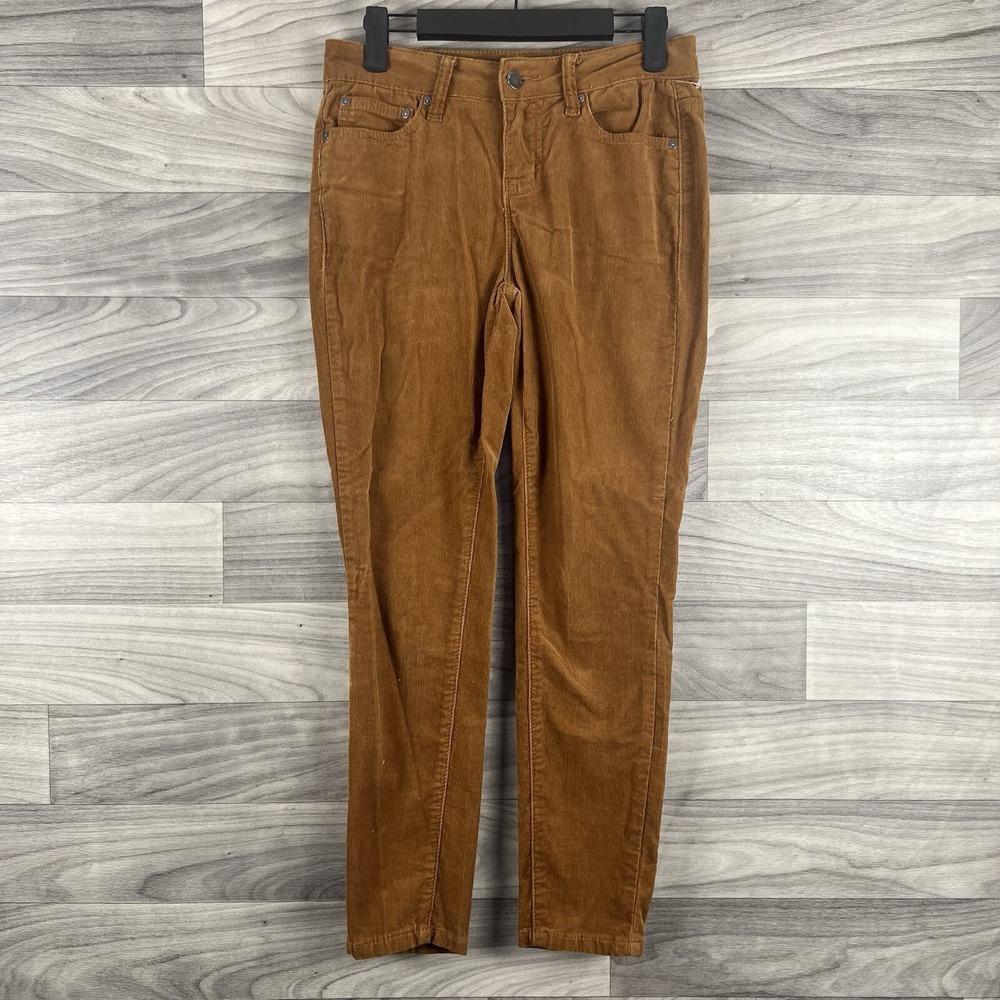Needle & Cloth Pants Women Size 4P Brown Skinny Ankle Corduroy Cozy Fall Classic